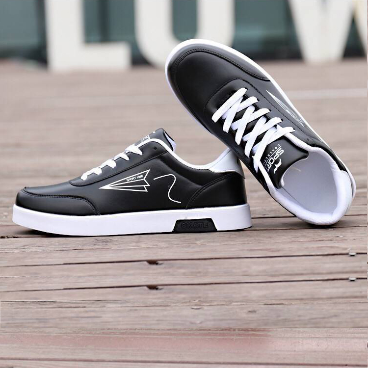 ASSKLO Board shoes men&apos;s trend small white shoes men&apos;s sports casual men&apos;s shoes white