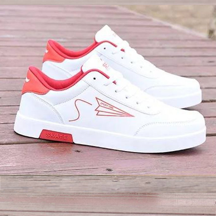 ASSKLO Board shoes men&apos;s trend small white shoes men&apos;s sports casual men&apos;s shoes white