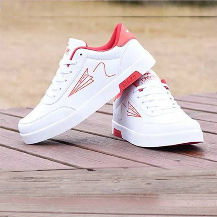 ASSKLO Board shoes men&apos;s trend small white shoes men&apos;s sports casual men&apos;s shoes white