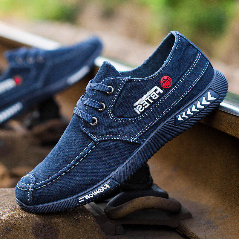 Men's shoes canvas shoes men's casual shoes Korean version of the trend of student shoes men's sneakers board shoes