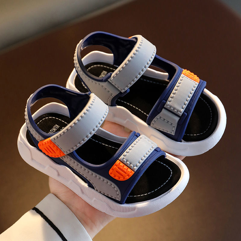 ASSKLO New Boys' Sandals Kids Boys Beach Water shoes Soft-Soled Non-Slip Kids Baby Shoes Kids Beach Shoes Comfortable Sandals Unisex Durable  Lightweight Fashion Shoes