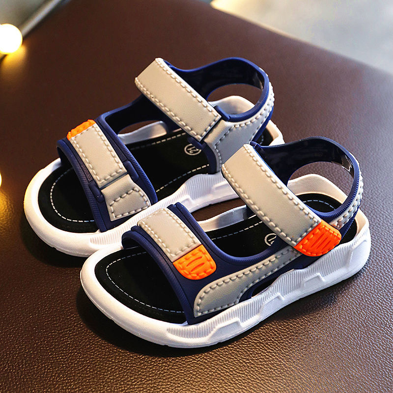 ASSKLO New Boys' Sandals Kids Boys Beach Water shoes Soft-Soled Non-Slip Kids Baby Shoes Kids Beach Shoes Comfortable Sandals Unisex Durable  Lightweight Fashion Shoes