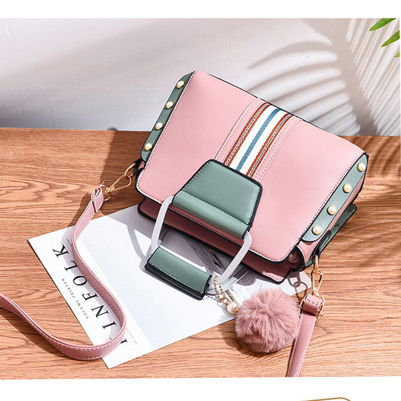 New Arrivals handbag Women  New Fashion European and American Bags Contrast Large Capacity Women's Bags Shoulder Bag Tide Valentine's Day Gifts