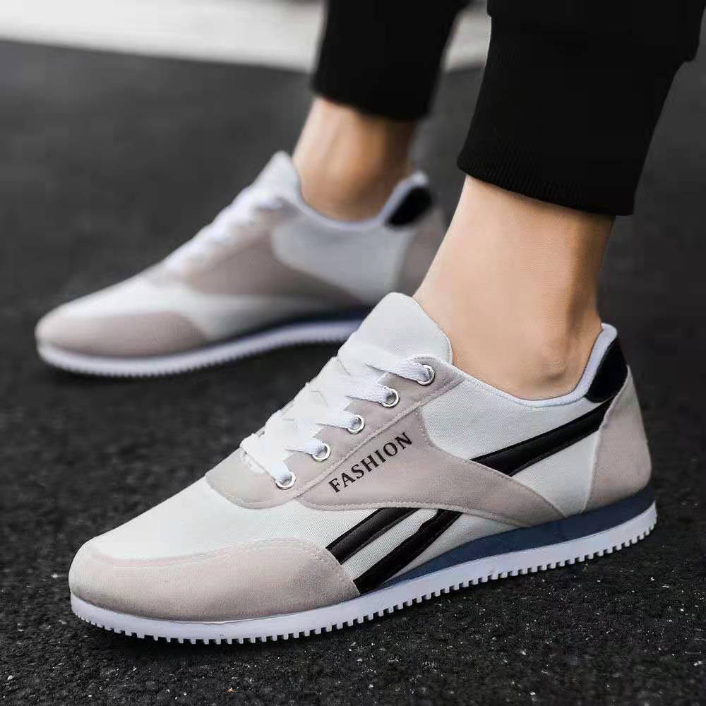 ASSKLO Breathable canvas shoes men trend skateboard shoes men's shoes sports casual shoes anti-odor cloth shoes single shoe men