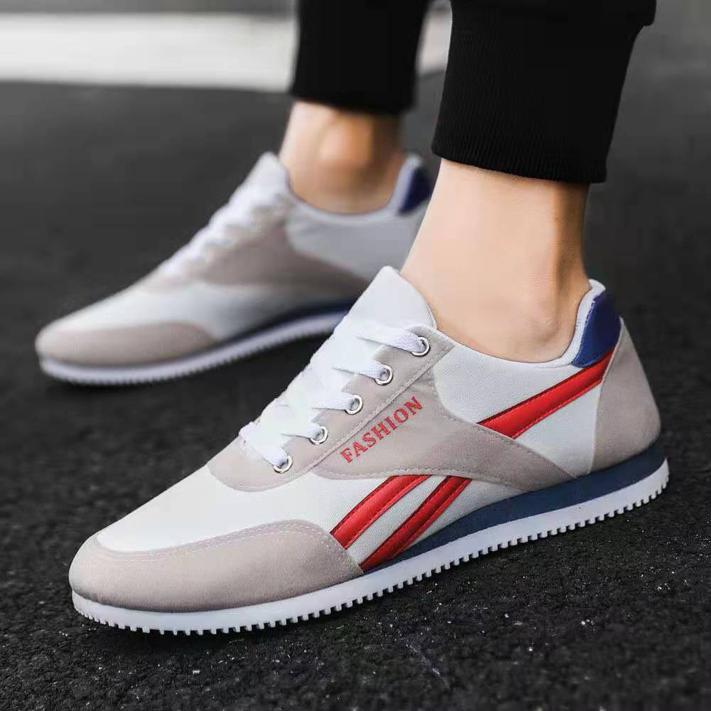 ASSKLO Breathable canvas shoes men trend skateboard shoes men's shoes sports casual shoes anti-odor cloth shoes single shoe men