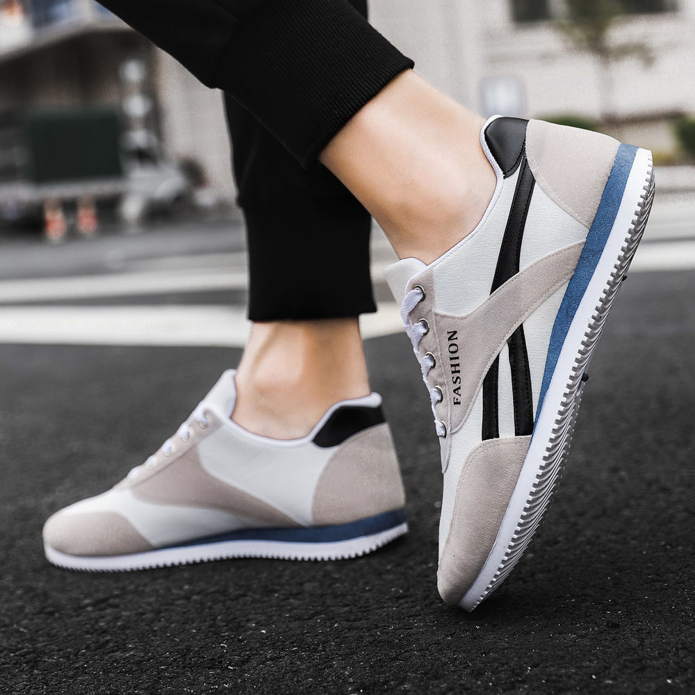 ASSKLO Breathable canvas shoes men trend skateboard shoes men's shoes sports casual shoes anti-odor cloth shoes single shoe men