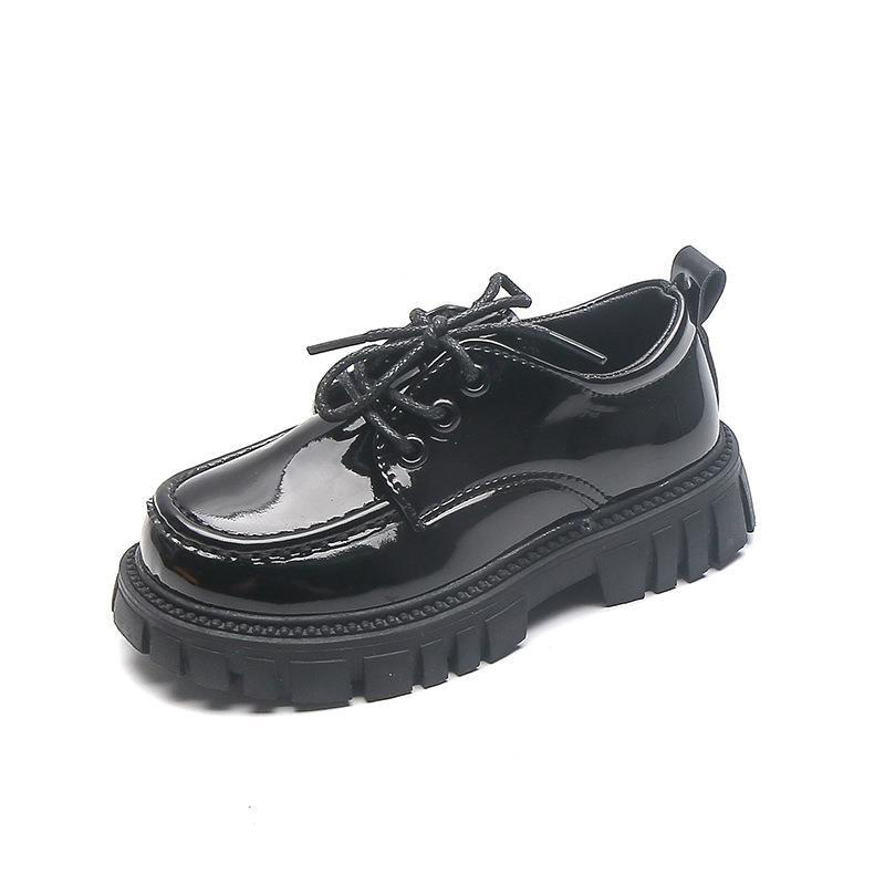 ASSKLO new products kids shoes   kids  Quality Genuine leather shoes  back to school shoes students shoes kids shoes black  boys shoes girl shoes  thick bottom performance shoes timberland