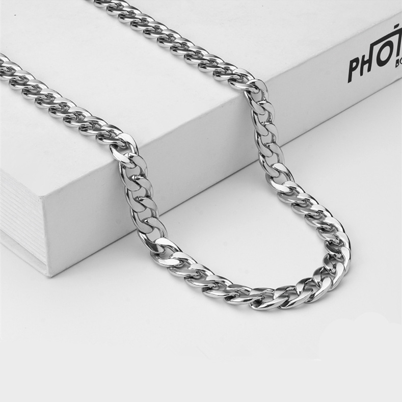 Men's Titanium Steel Necklace Rough Domineering NK Chain Trendy Fashion Necklace Hiphop Necklace Street Hip Hop Jewelry jewelry accessories
