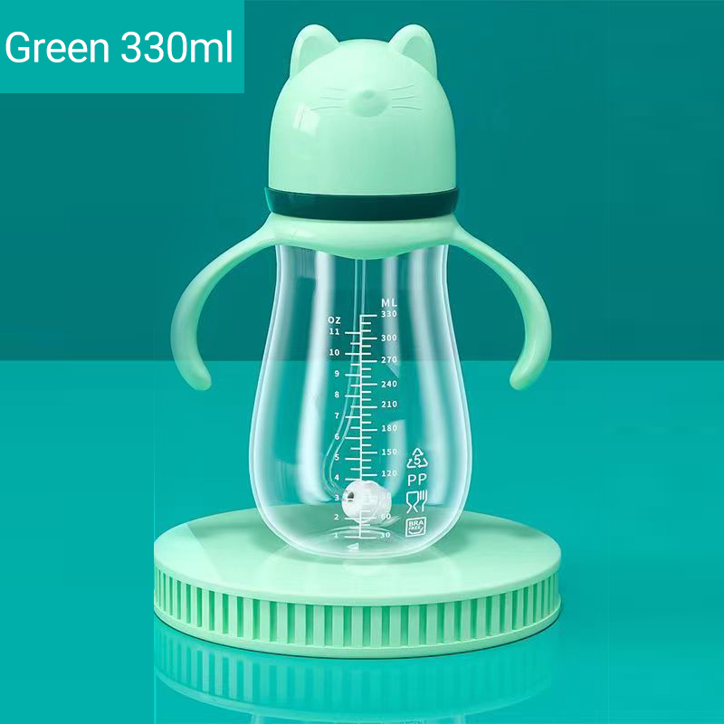 New Baby Bottle Mom Easy PP Baby Feeding Bottle, Nipple, Cross Hole Bottle, Breast Milk Bottle, Nipple, Silicone Straw, Bottle with Handle, Baby Water Bottle, Baby Bottle without BPA