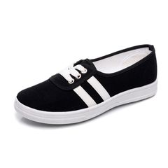 Versatile new canvas shoes women's small white cloth shoes board shoes low-top trendy women's shoes 38 Black