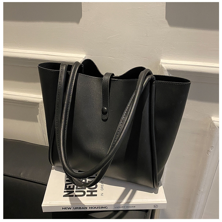 New arrival 2Pcs/set Large Bag Women PU Handbags Fashion Lady Business big Capacity Texture Leather Retro Shoulder Bags Casual Versatile Commuting Tote Bag Vintage Composite Handbag school bags Purse