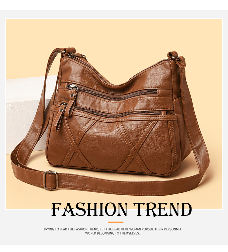 New arrival fashion handbags cross-body bagwomen's bag shoulder bag lightweight soft leather PU shoulder bagmiddle-aged backpack mom bag