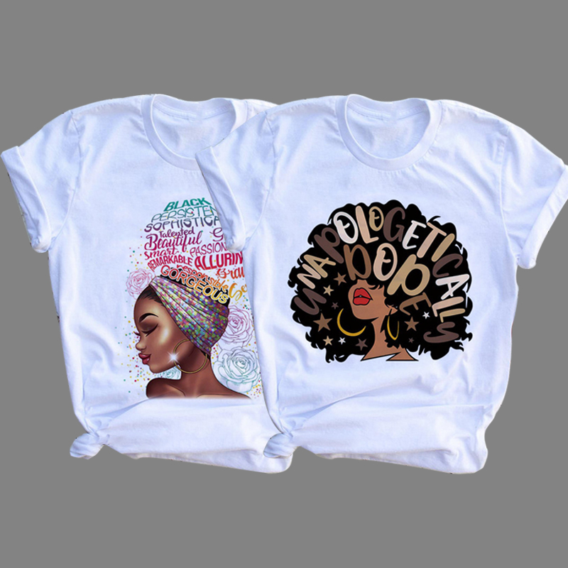 2pcs/set women T-shirt Women Clothes Tops Lady shirt fashion casual Tshirts women top girl print short sleeve personality t-shirt girls t-shirt women's clothes