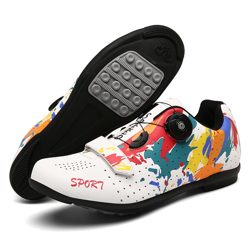 ASSKLO Professional cycling shoes new bike unlocked shoes men's mountain bike lock shoes hard sole breathable road bike shoes cycling shoes