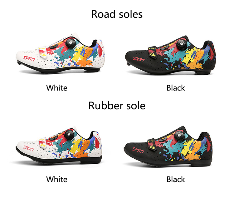 ASSKLO Professional cycling shoes new bike unlocked shoes men's mountain bike lock shoes hard sole breathable road bike shoes cycling shoes