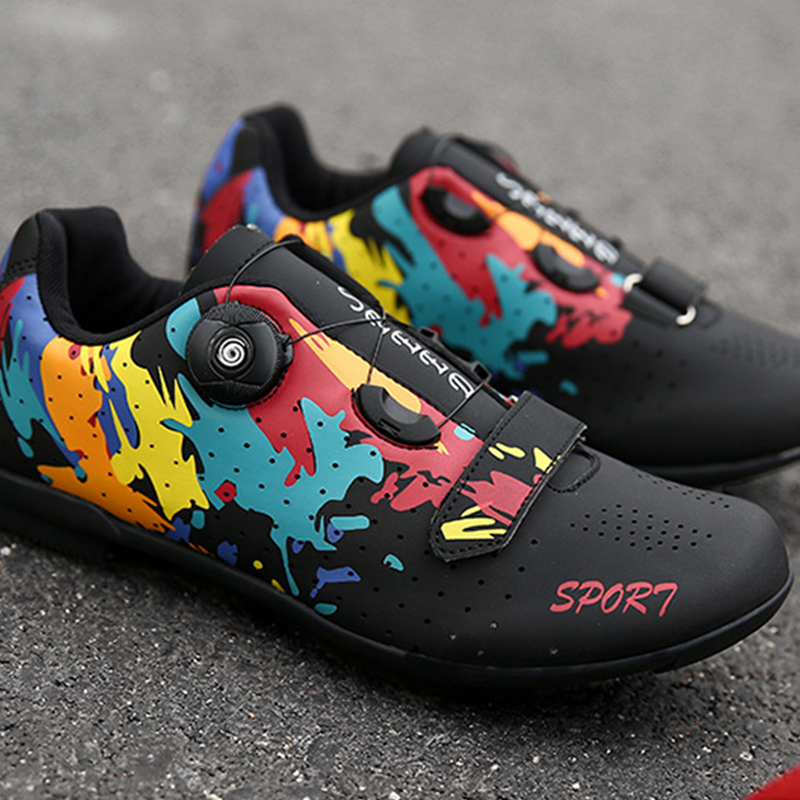 ASSKLO Professional cycling shoes new bike unlocked shoes men's mountain bike lock shoes hard sole breathable road bike shoes cycling shoes