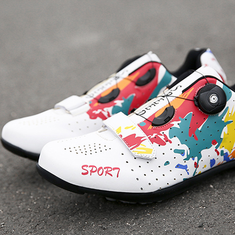ASSKLO Professional cycling shoes new bike unlocked shoes men's mountain bike lock shoes hard sole breathable road bike shoes cycling shoes