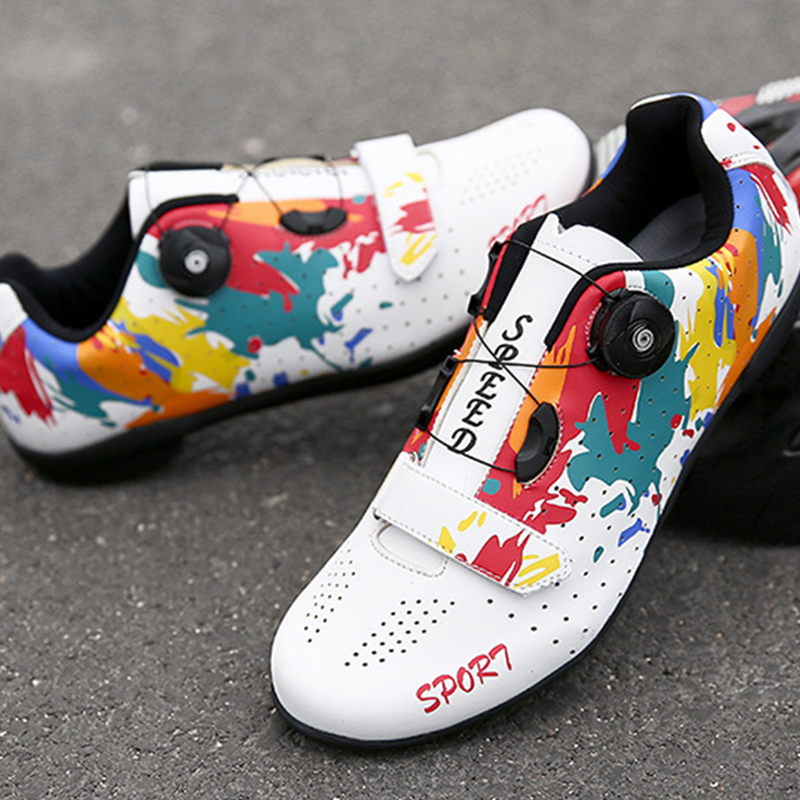 ASSKLO Professional cycling shoes new bike unlocked shoes men's mountain bike lock shoes hard sole breathable road bike shoes cycling shoes