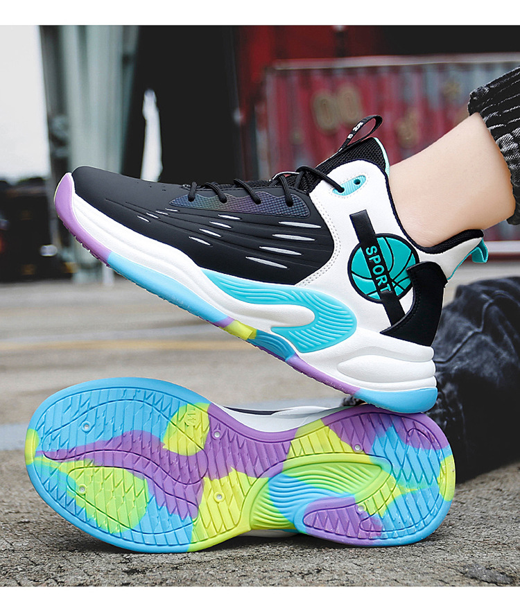 ASSKLO 2025 new couple basketball shoes athleisure style co-ed comfortable and breathable trendy men's shoes heightened women's shoes Unisex shoes Cushioning shock absorption joint protection enhan