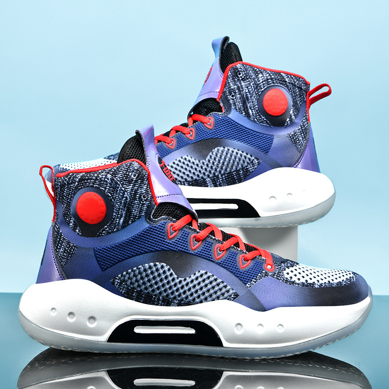 ASSKLO Basketball shoes high stretch unisex sneakers shock absorbing air cushion sneakers casual shoes high top sneakers