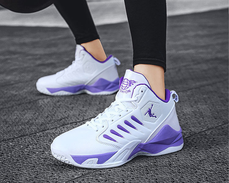 ASSKLO Couple basketball shoes, combat boots, men's high top sneakers, girls' casual running shoes, unisex sneakers