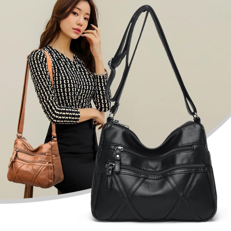 New arrival fashion handbags cross-body bagwomen's bag shoulder bag lightweight soft leather PU shoulder bagmiddle-aged backpack mom bag