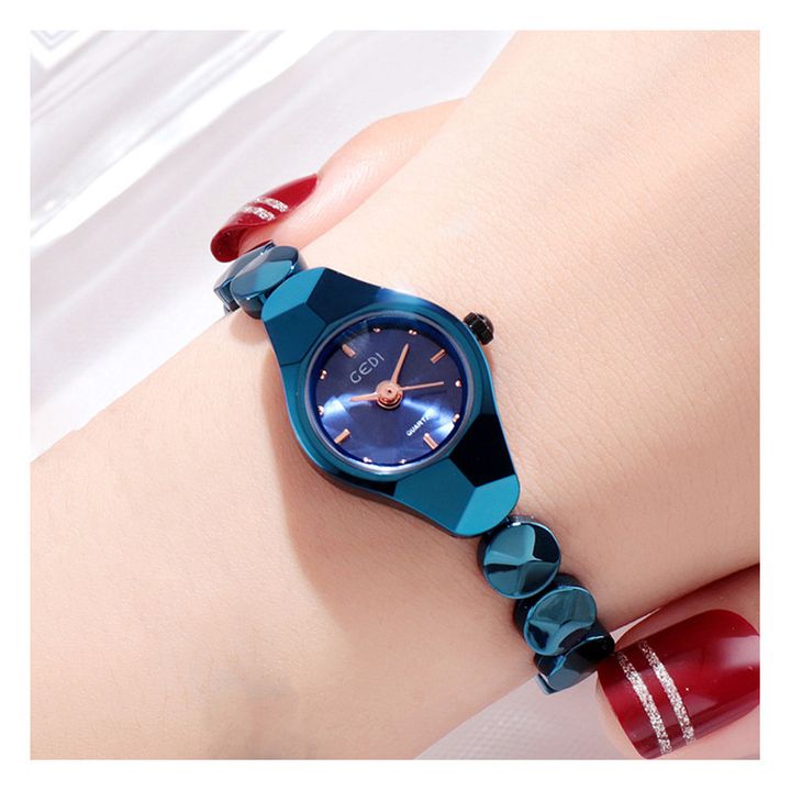 Luxury Fashion Leisure Feminino Classic Watches For Women Quartz Stainless Steel Wristwatch Ladies Watches Tungsten Steel Bracelet Watches Japan Movement High Quality  Watch +1 Crystal Ring Free + Lux