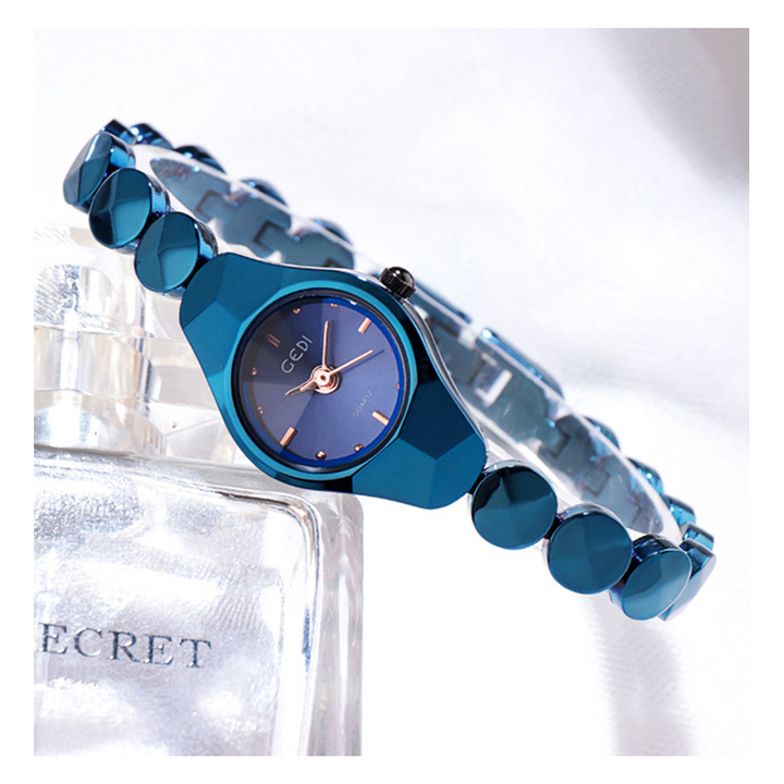 Luxury Fashion Leisure Feminino Classic Watches For Women Quartz Stainless Steel Wristwatch Ladies Watches Tungsten Steel Bracelet Watches Japan Movement High Quality  Watch +1 Crystal Ring Free + Lux