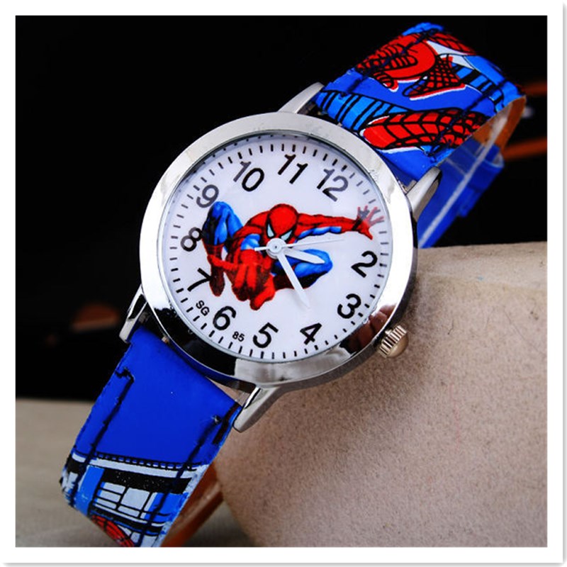 Cool Kids Gift Popular Spider Man Cartoon Children&apos;s Color Printed Belt Boys Students&apos; Watches  Girs Boys Students Children Birthday Gift Watches Sons Daughters Brothers Sisters Nephews Niec