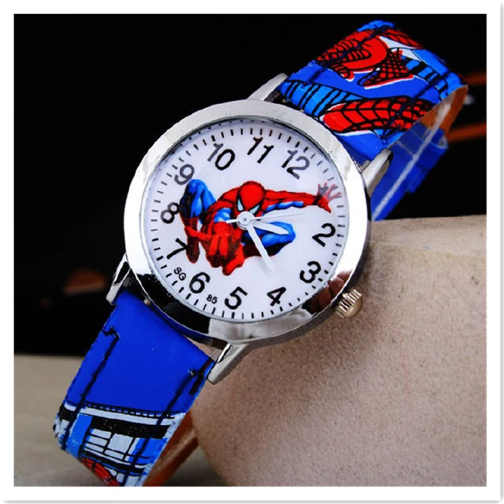 Cool Kids Gift Popular Spider Man Cartoon Children&apos;s Color Printed Belt Boys Students&apos; Watches  Girs Boys Students Children Birthday Gift Watches Sons Daughters Brothers Sisters Nephews Niec