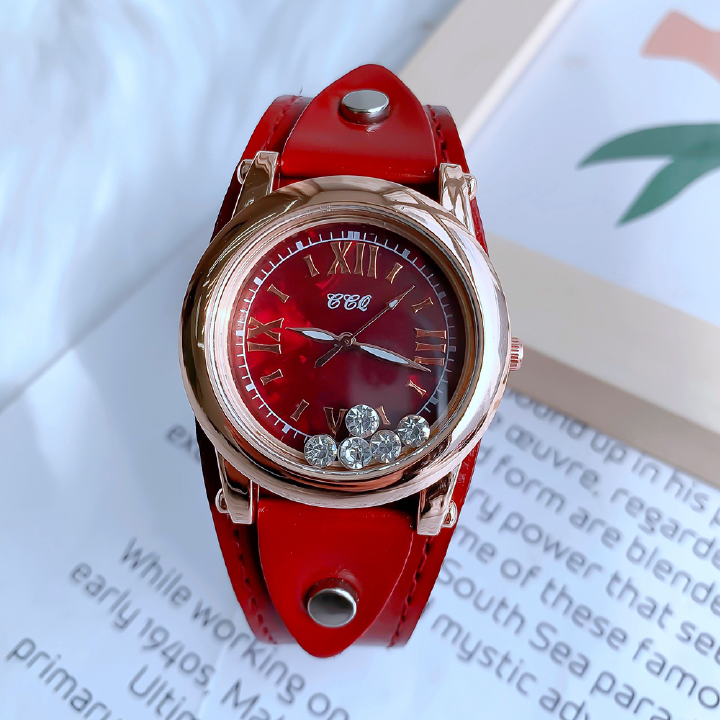 Luxury New PU Leather Women Metal Watches Office Lady Students Girls Ball Dial Roman Digital Time Luminious Quartz Watches + Luxury Gift Box Lovers Girlfriends Wife's Birthday Holiday Surprising Gifts