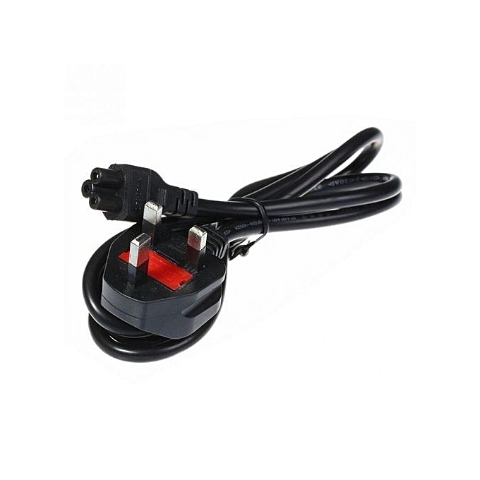 AC 3 Pin Laptop Adapter Power Cord Cable Black