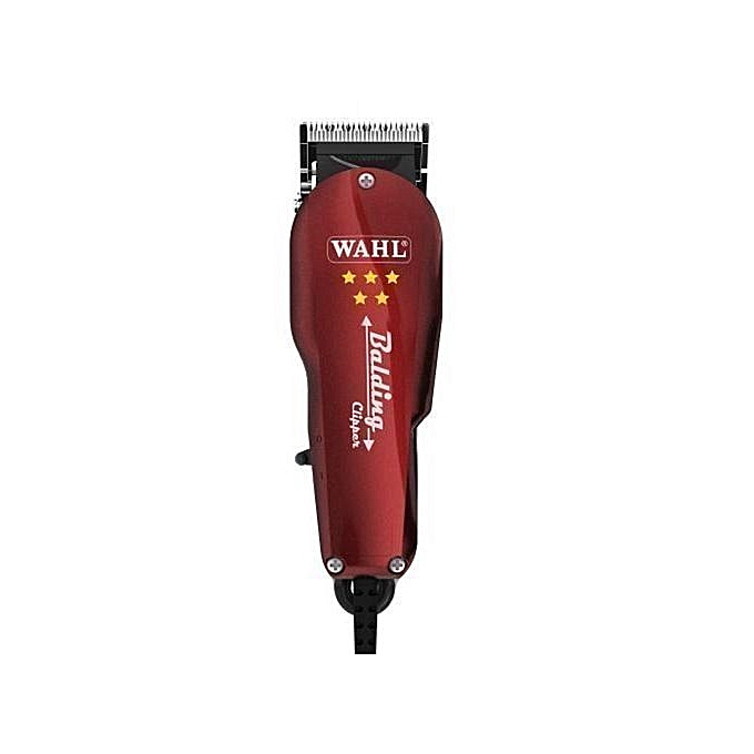 Professional 5 Star Hair Clipper Balding Shaving Machine Maroon 15 cm