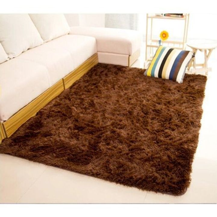 Soft Comfortable Fluffy Carpets Maroon 5*8