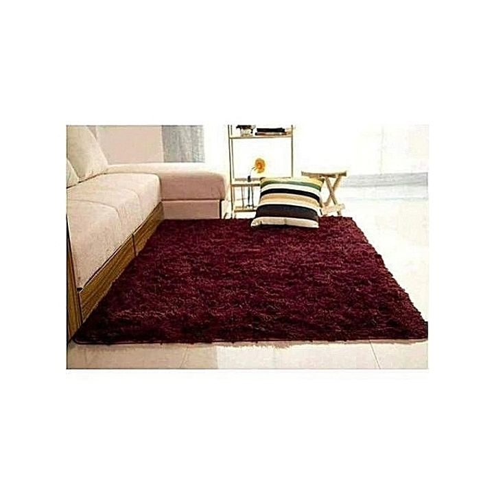 Soft Comfortable Fluffy Carpets Maroon 5*8