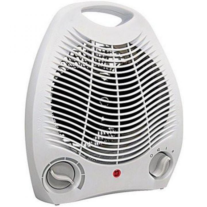 Powerful Compact Comfort Room Fan Heater White White