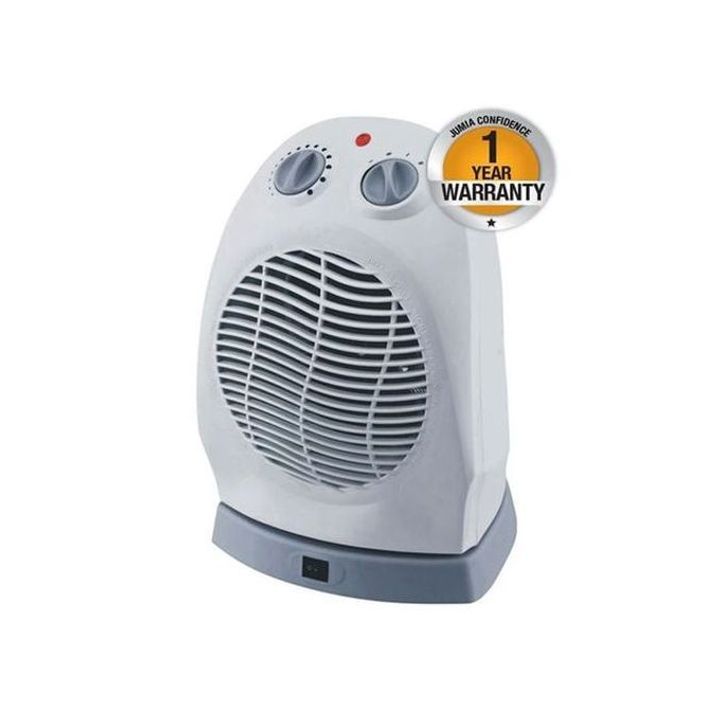 Powerful Compact Comfort Room Fan Heater White White
