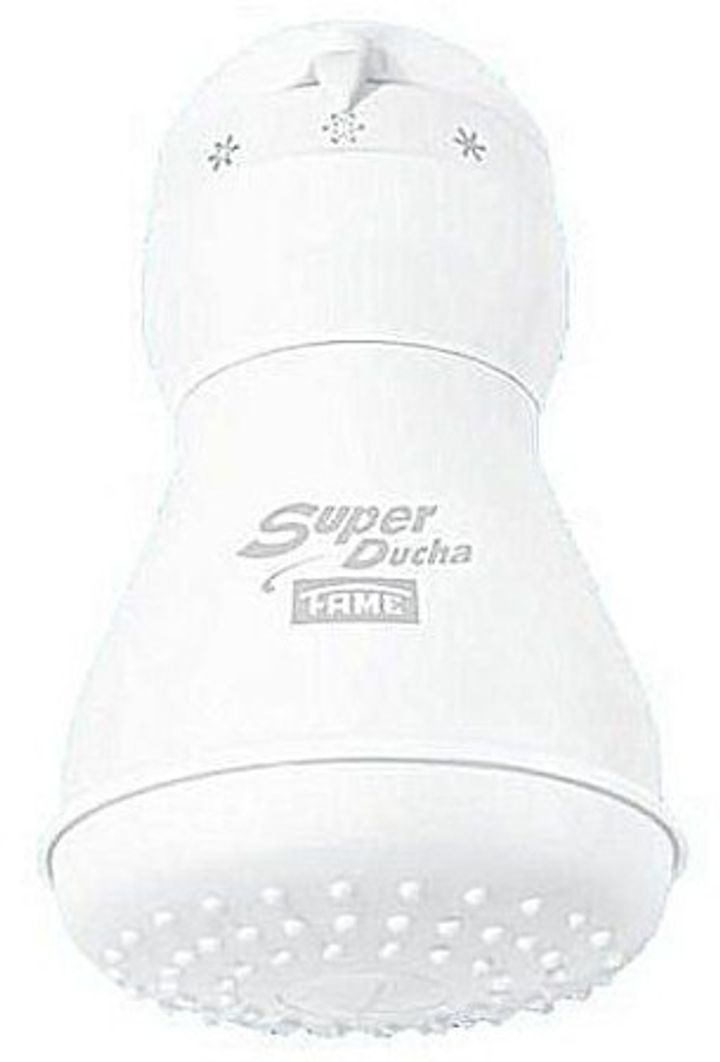 Fame Borehole, Salty, Hard Water Instant Hot Shower white