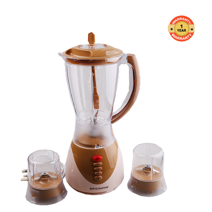 ROYAL MASTER BLENDER BS-1178 3 in1 1.7 ltrs WITH GRINDER as the picture brown