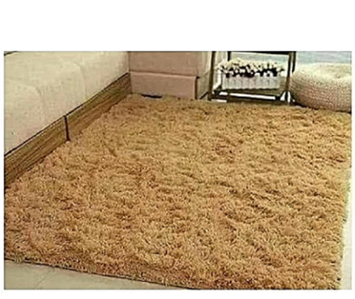 Comfortable Fluffy Soft and Tender Carpet Beige 7*8