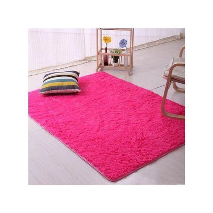 Comfortable Fluffy Soft and Tender Carpet Hot Pink 7*8