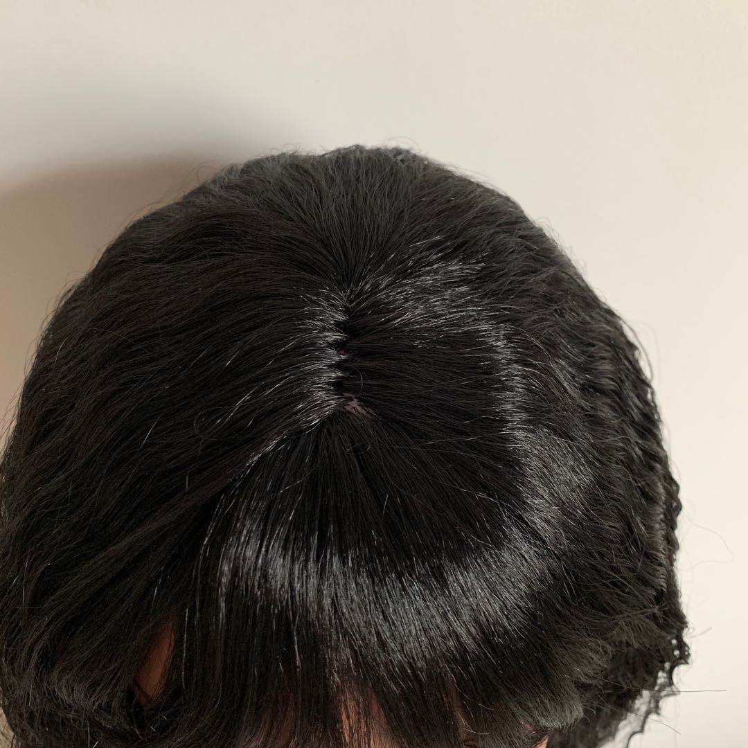 Long Yaki Kinky Straight Corn Silk Japanese Fiber Wigs Soft as Human Hair Rose Net Breathable