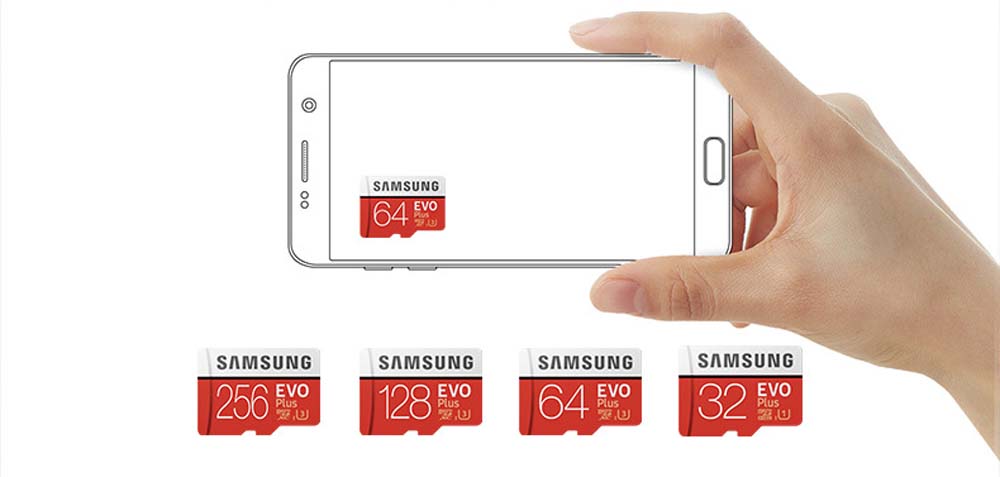 Samsung Memory card Class 10 Micro SD EVO+ MicroSD TF card 32G 64G 128G  memory cards MemoryCards MemoryCard Phones & Accessories > Mobile Accessories Faster read and write speeds