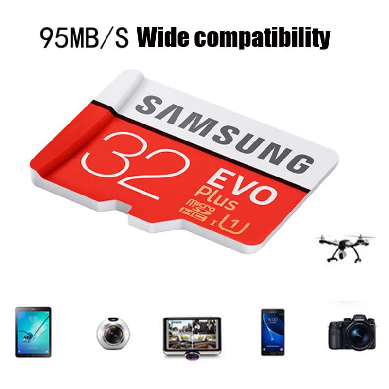 Samsung Memory card Class 10 Micro SD EVO+ MicroSD TF card 32G 64G 128G  memory cards MemoryCards MemoryCard Phones & Accessories > Mobile Accessories Faster read and write speeds
