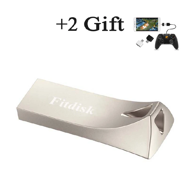 [+2 Free OTG Adapters] Metal 32GB 64GB 128G USB Flash Drives flash disk flash drive flashdrive flashdisk flash disks Pendrive Pen Drive FlashDrives Pendrives flashdisks  Data Storage