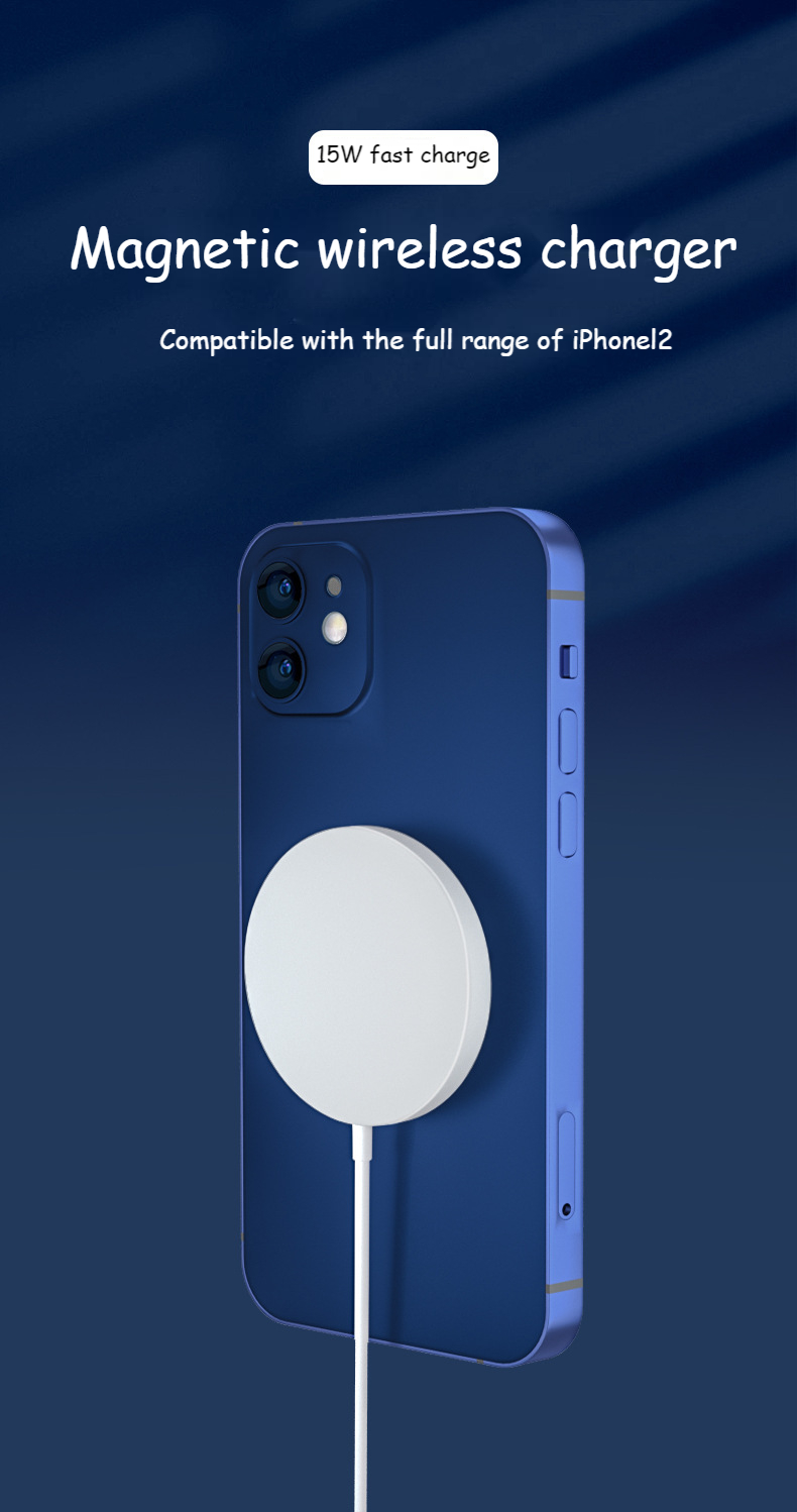 New MagSafe Magnetic Suction Wireless Charger For Apple 12 Series