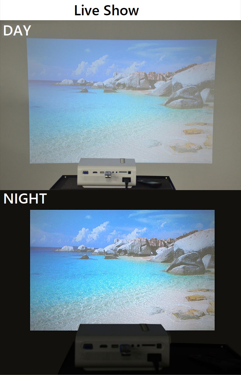 Projector YG520  Mini Portable Movie Projector Home micro projector 1080P portable LED HD projector