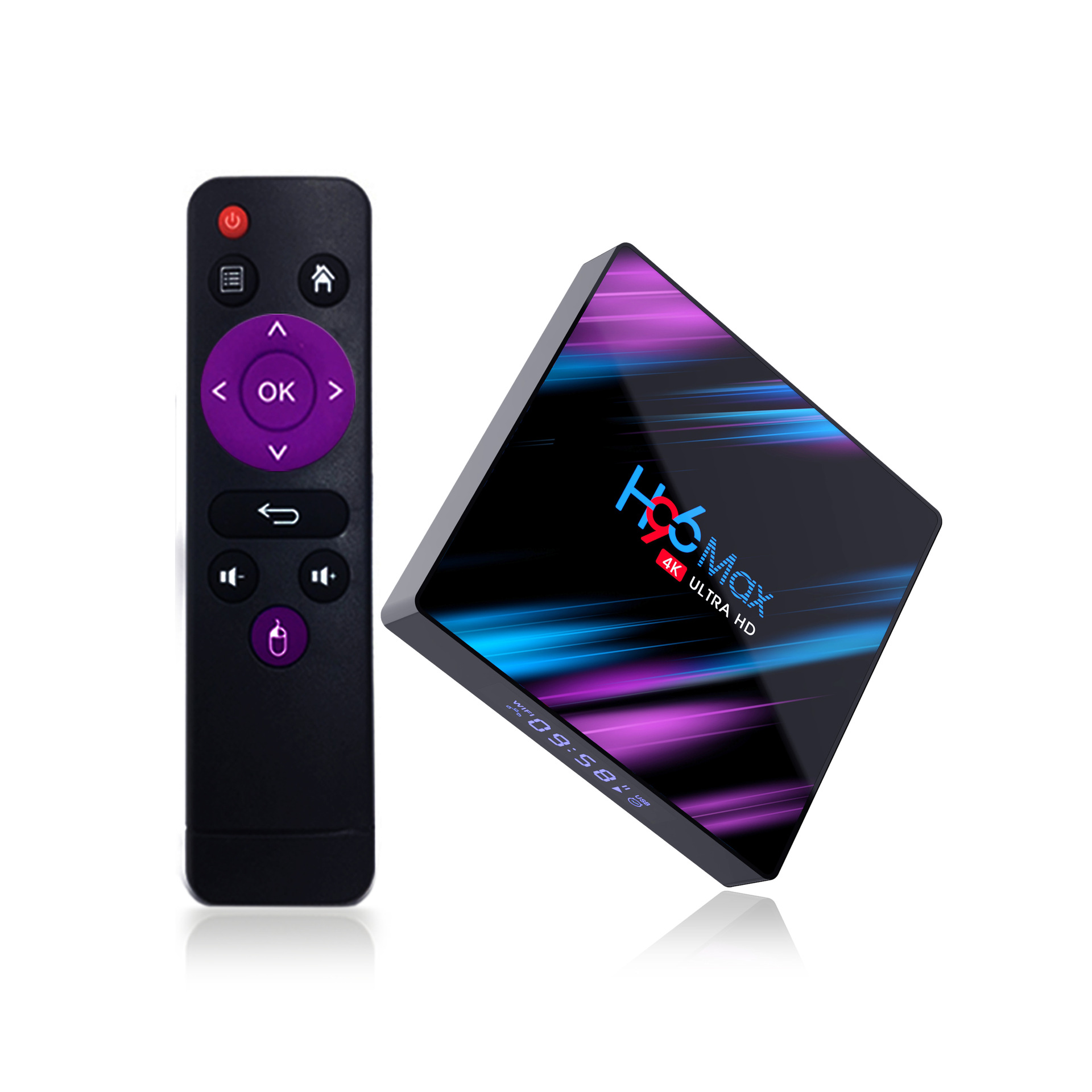 WECHO H96max Set Top TV Box RK3318 Android 10.0 Smart 4K HD Network Player Digital 4G RAM/64G ROM