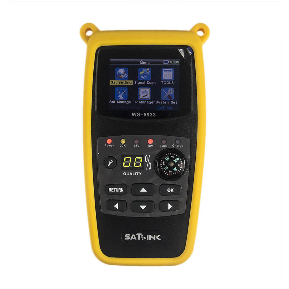 WECHO Digital Satellite Finder Detector Satlink WS6933 Signal Search LCD Screen Star Finder Display
