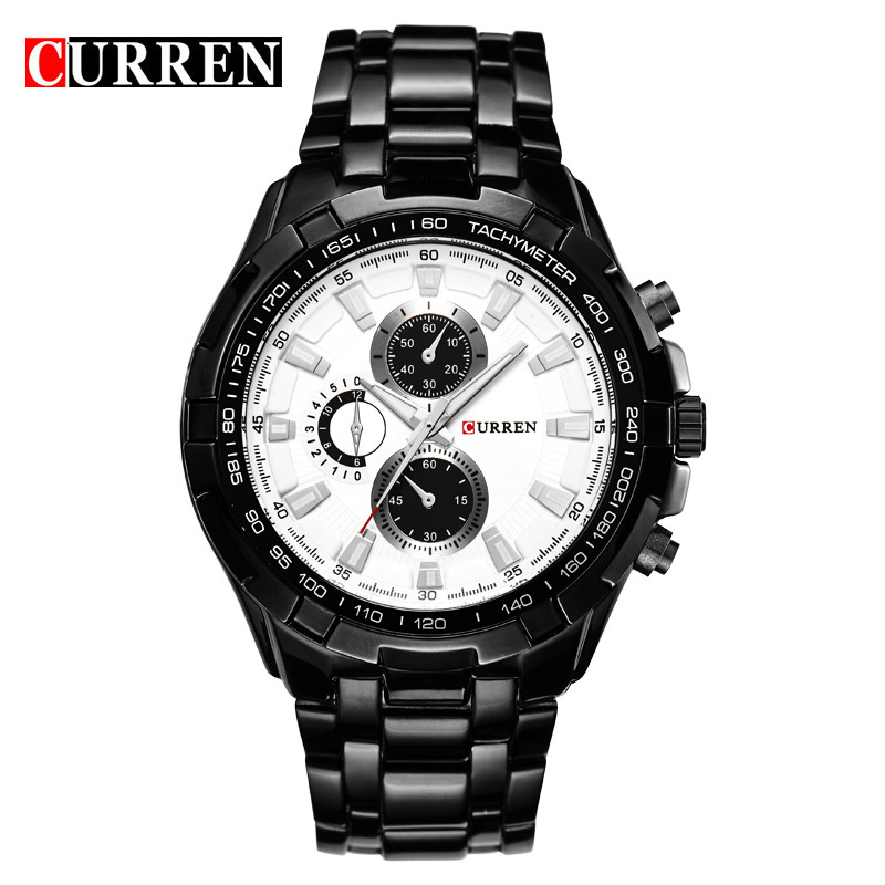 WECHO CURREN 8023 Swiss Men&apos;s Fashion Musiness Quartz Watch